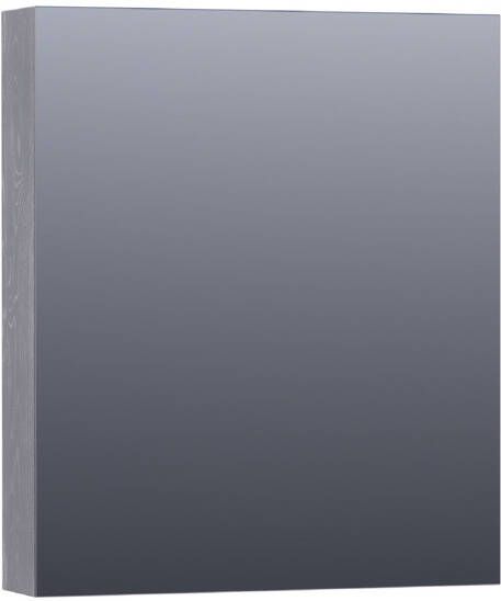 Saniclass Plain spiegelkast 60x70x15cm met 1 rechtsdraaiende spiegeldeur Hout Purple oak SK-PL60RPO