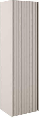 Saniclass Prime Blend Hoge Kast 120x34.5x27.5cm 1 deur mat cotton (beige) MDF ARES_HIGH_CABINET_Cotton