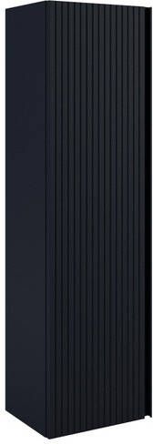 Saniclass Prime Blend Hoge Kast 120x34.5x27.5cm 1 deur mat marine blauw MDF ARES_HIGH_CABINET_Navy Blue