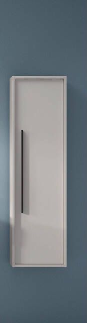 Saniclass Prime Essential Hoge Kast 120x35x35cm 1 deur mat greige (grijs) MDF AQUA_HIGH_CABINET_Griggio