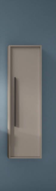 Saniclass Prime Essential Hoge Kast 120x35x35cm 1 deur taupe MDF AQUA_HIGH_CABINET_Quarzo