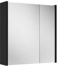 Saniclass Prime Spiegelkast 60x63x16cm inclusief zijpanelen mat zwart SW1212815 SW812071