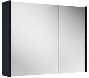 Saniclass Prime Spiegelkast 80x63x16cm inclusief zijpanelen mat marine blauw SW1212816 SW892635