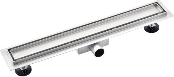 Saniclass 2.0 douchegoot 110cm met tegelrooster met vloerflens RVS SW721311