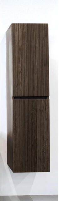 Saniclass Holz Base Hoge Kast 160cm 2 deuren greeploos donker eiken SW773965