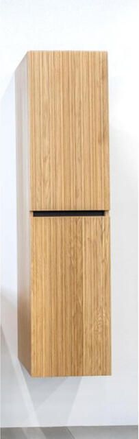 Saniclass Holz Base Hoge Kast 160cm 2 deuren greeploos eiken SW773964