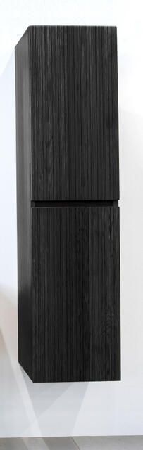 Saniclass Holz Base Hoge Kast 160cm 2 deuren greeploos zwartbruin SW773966