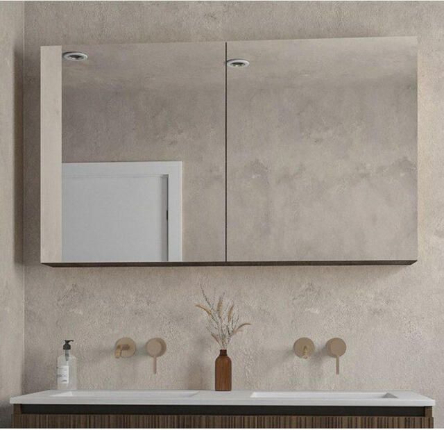 Saniclass Holz Base Spiegelkast 120x70cm donker eiken SW773986