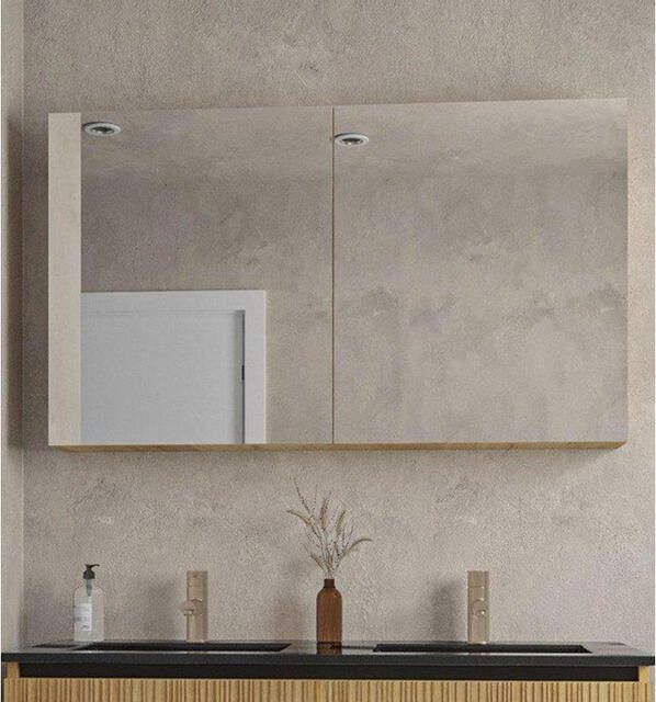 Saniclass Holz Base Spiegelkast 120x70cm eiken SW773985