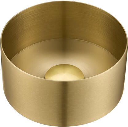 Saniclass ONE Waskom 21x21x10 RVS Geborsteld messing (goud) SP-WB21A-Brushed Brass