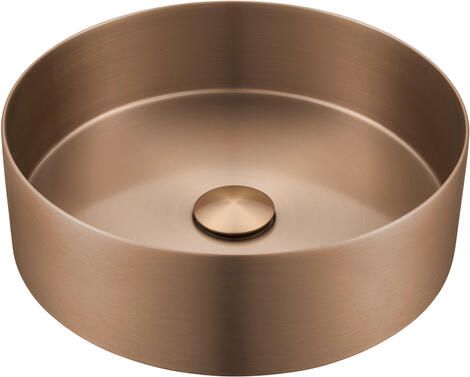 Saniclass ONE Waskom 36x36x11cm RVS Geborsteld koper SP-WB36A-Brushed Copper