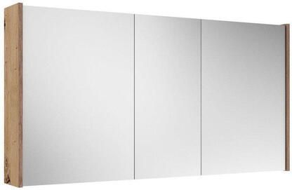 Saniclass Prime Spiegelkast 120x63x16cm inclusief zijpanelen rustiek eiken SW1212818 SW1027172