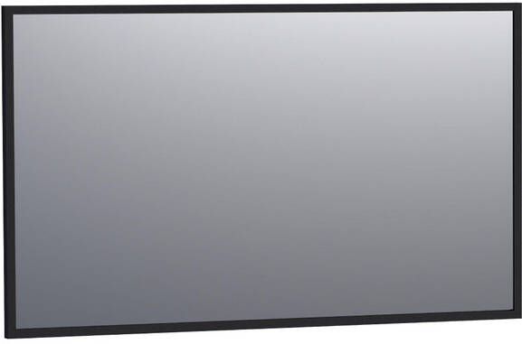 Saniclass Silhouette Spiegel 120x70cm zonder verlichting rechthoek zwart 3505