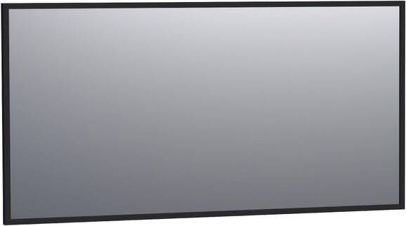 Saniclass Silhouette spiegel 140x70cm zonder verlichting rechthoek zwart OUTLET 3506