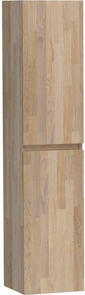 Saniclass Solution Badkamerkast 160x35x35cm 2 links- rechtsdraaiende deur hout grey oak HK-NWS160GO