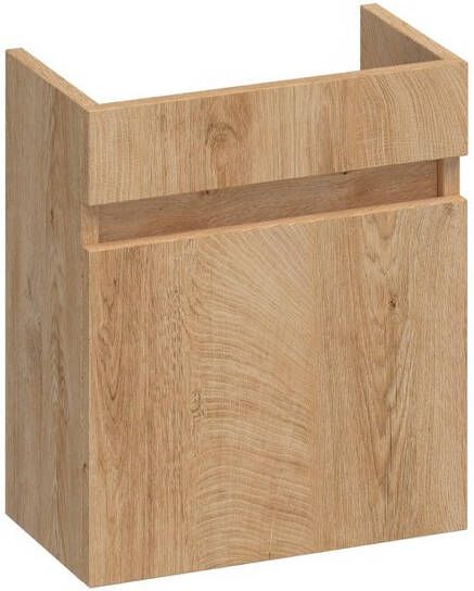 Saniclass Solution fonteinonderkast 40x45x22cm met 1 linksdraaiende deur MFC Nomad FO-SLLNM