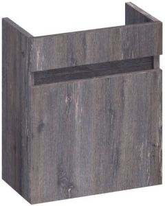 Saniclass Solution fonteinonderkast 40x45x22cm met 1 rechtsdraaiende deur MFC Grey canyon FO-SLRGC