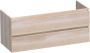 BRAUER Solution Wastafelonderkast 120x39x50cm 2 softclose greeploze lades 1 sifonuitsparing hout white oak OK-MES1201WO - Thumbnail 1