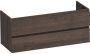 BRAUER Solution Wastafelonderkast 120x39x50cm 2 softclose greeploze lades 1 sifonuitsparing hout black oak OK-MES1201BO - Thumbnail 1