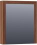 Saniclass Walnut Wood spiegelkast 60x70x15cm met 1 rechtsdraaiende spiegeldeuren Hout Natural walnut SK-WW60RNWA - Thumbnail 1
