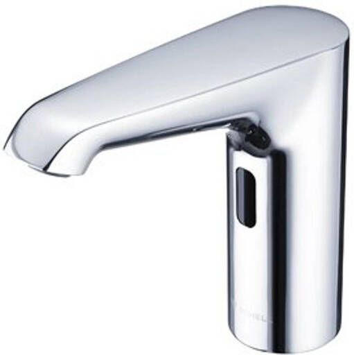 Schell Xeris E HD K elektronische wastafelkraan medium v. koud water met batterij 6V met infrarood sensor chroom 012940699