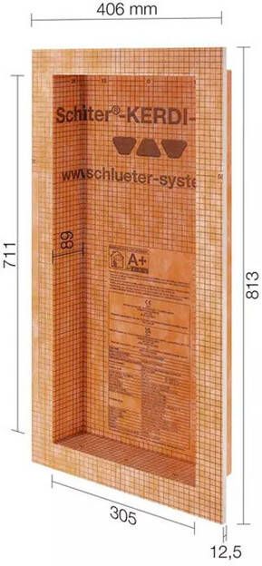 Schluter Kerdi-Board-N Inbouwnis 30 5x71 1cm betegelbaar