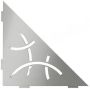Schluter Shelf-E-S1 planchet 21x21x0.5cm inbouw Driehoek Perforatie: Curve RVS geborsteld ses1d6eb - Thumbnail 1