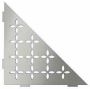 Schluter Shelf-E-S1 planchet 21x21x0.5cm inbouw Driehoek Perforatie: Floral RVS geborsteld ses1d5eb - Thumbnail 1