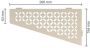 Schluter Shelf-E-S3 planchet 29.5x15.4x0.5cm inbouw Perforatie: Floral gecoat Ivoor ses3d5tsi - Thumbnail 1