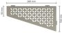 Schluter Shelf-E-S3 planchet 29.5x15.4x0.5cm inbouw Perforatie: Floral gecoat steengrijs ses3d5tssg - Thumbnail 1