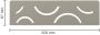 Schluter Shelf-N-S1 planchet 30x8.7x0.5cm inbouw Rechthoek Perforatie: Curve gecoat steengrijs sns1d6tssg - Thumbnail 1