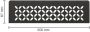 Schluter Shelf-N-S1 planchet 30x8.7x0.5cm inbouw Rechthoek Perforatie: Floral gecoat donker antraciet sns1d5tsda - Thumbnail 1