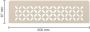 Schluter Shelf-N-S1 planchet 30x8.7x0.5cm inbouw Rechthoek Perforatie: Floral gecoat Ivoor sns1d5tsi - Thumbnail 1