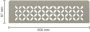 Schluter Shelf-N-S1 planchet 30x8.7x0.5cm inbouw Rechthoek Perforatie: Floral gecoat steengrijs sns1d5tssg - Thumbnail 1