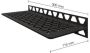 Schluter Shelf-W-S1 planchet 30x11.5x0.5cm inbouw Rechthoek Perforatie: Floral gecoat donker antraciet sws1d5tsda - Thumbnail 1