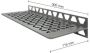 Schluter Shelf-W-S1 planchet 30x11.5x0.5cm inbouw Rechthoek Perforatie: Floral RVS geborsteld sws1d5eb - Thumbnail 1
