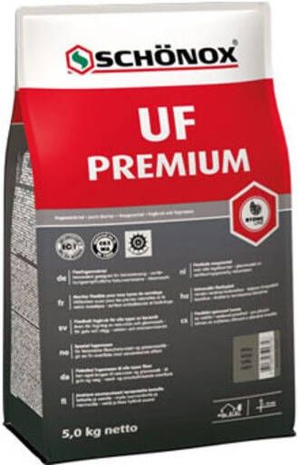 Schonox UF PREMIUM voegmiddel 5kg zandgr 1559456