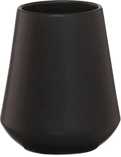 Sealskin Tandenborstelbeker Conical 10 5x9cm Porselein Zwart