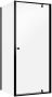 Sealskin Contour draaideur met zijwand 90x90 cm 200 cm hoog zwart 6 mm helder veiligheidsglas CD180906195100 - Thumbnail 2