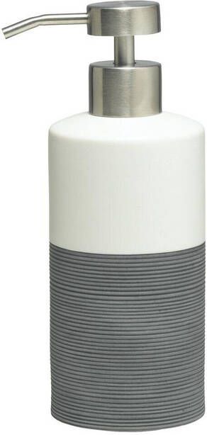 Douche Concurrent Zeepdispenser Sealskin Doppio Porselein Grijs 6.9x18.3cm