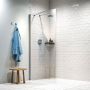 Sealskin Hooked inloopdouche 75x200cm 6mm veiligheidsglas chroom CCXA30756265100 - Thumbnail 2