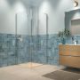 Sealskin Inc. Draaideur en zijwand 100x100x200cm met douchemand 8mm helder veiligheidsglas met antikalklaag Zilver hoogglans CXI241006265100 - Thumbnail 2