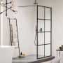Douche Concurrent Inloopdouche Sealskin Soho 140x210cm Zwart 8mm Helder Glas Veiligheidsglas Seal Coating - Thumbnail 4