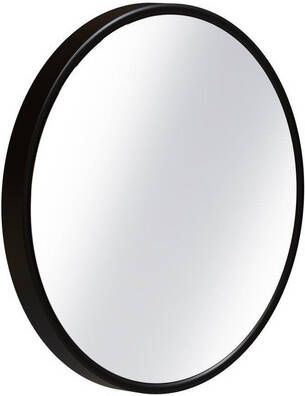 Sjithouse Furniture Luxe Spiegel Rond 40cm in zwart kader mat 4TS40047