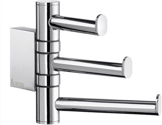 Smedbo Air Handdoekhouder ophangen Massief messing Chroom AK327