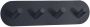 Smedbo Beslagsboden Handdoekhouder 19.2x19.2x3cm zelfklevend RVS Mat zwart BB1094 - Thumbnail 1