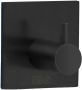 Smedbo Beslagsboden Handdoekhouder 4.5x4.5x3cm zelfklevend RVS Mat Zwart BB1105 - Thumbnail 1