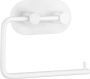 Smedbo Beslagsboden Toiletrolhouder 13.4x10.8cm zelfklevend RVS Mat wit BX1097 - Thumbnail 1