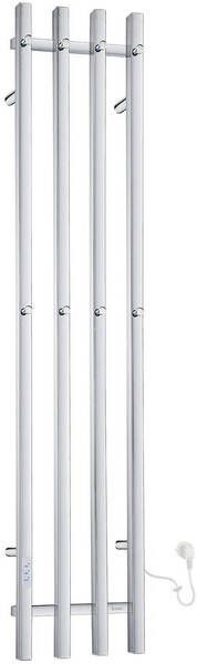 Smedbo Elektrische Handdoekradiator Dry Verticaal 30x150 cm 120W RVS Gepolijst - Foto 1