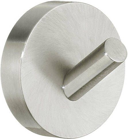 Smedbo Home Handdoekhouder 4.8x4.8cm zelfklevend boren Massief messing Geborsteld Nikkel H355N